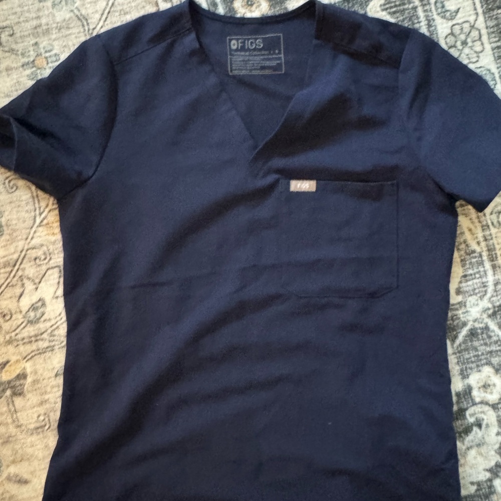 FIGS Srub Top Navy Blue